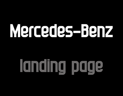 Mercedes-Benz Landing Page