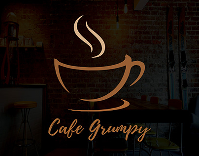 Cafe Grumpy logo design