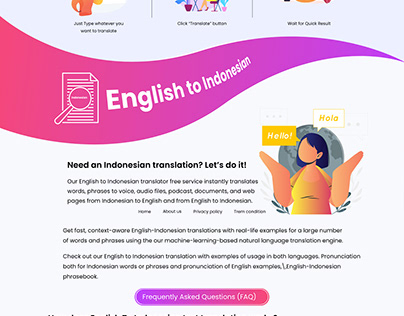 English to Indonesian Translator