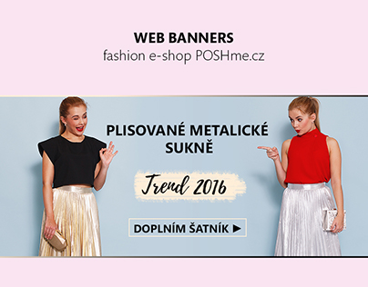Online banners for fashion e-shop POSHme.cz