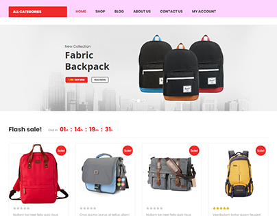 Backpack Ecommerce Website