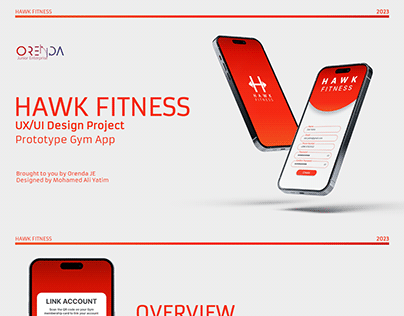 Hawk Fitness UI/UX Design Project Prototype Gym App