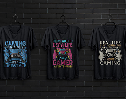 Project thumbnail - Gaming t-shirt design