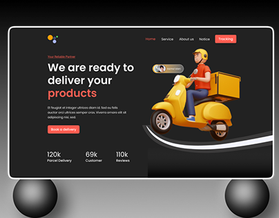Delivery Website UI Template
