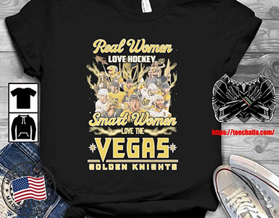 Real Women Love Hockey Vegas Golden Knight T-shirt