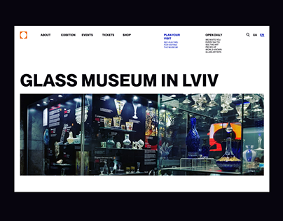 Glass museum | Website redesign