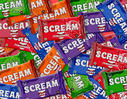 Scream Energy Bar Brand Visual Identity