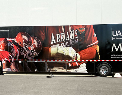 University of Arkansas athletics MRI trailer