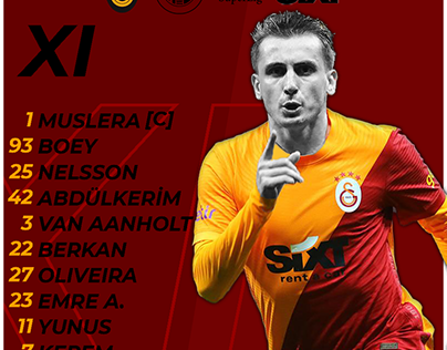 Starting XI Galatasaray