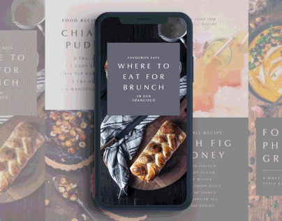 Food Blogger Instagram Story Template