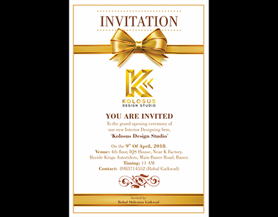 Kolosus Design Studio - Invitation Card Design