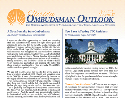 Project thumbnail - Ombudsman Outlook (LTCOP Newsletter)