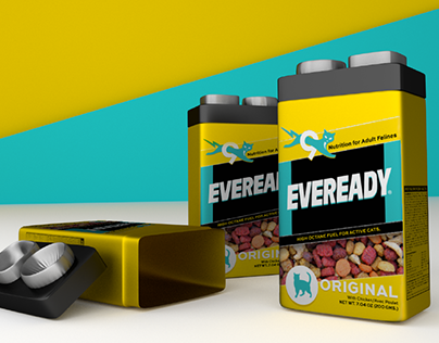 Eveready Batteries + Catfood