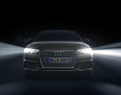 "Audi A4 Matrix LED" Animation