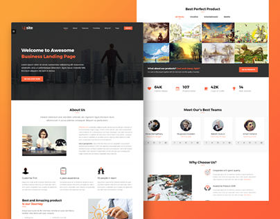 Upsite Landing Page - Responsive Business Template