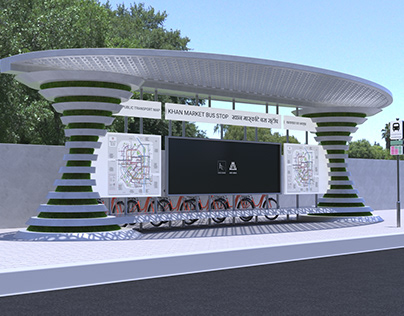 Khan Market Bus Stop Concept — Industrial Design