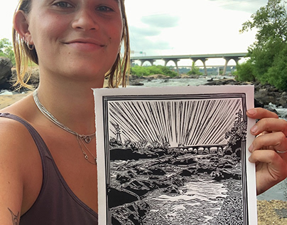 Project thumbnail - James River Prints, Linocut to Screen