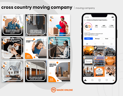 Cross Country Moving Company Social Media