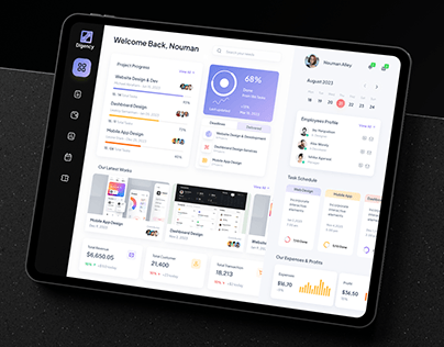 Agency Project Management Dashboard Design