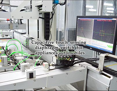 Capacitive touch sensing diaphragm switch