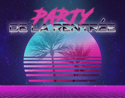 Affiche : party 80s