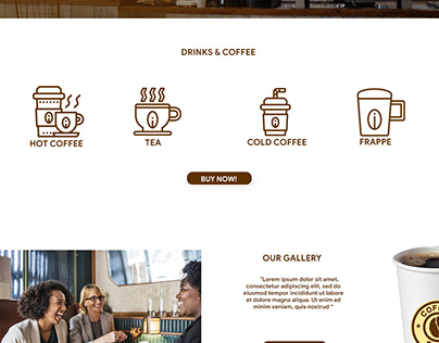 Undone Coffee shop Web Design