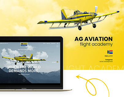 Flight Academy Landing Page Design