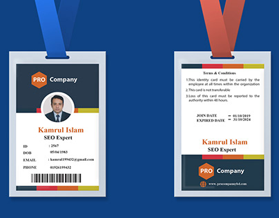 Employee ID card Design