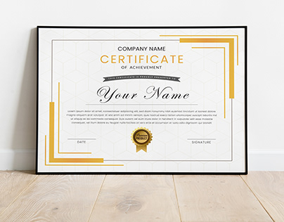 Modern Certificate Template Design