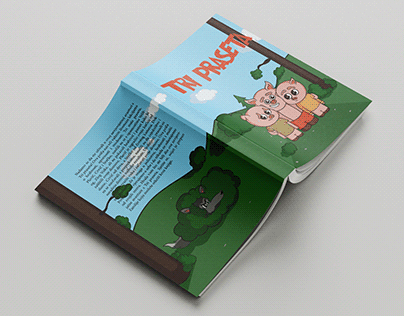 The Three Little Pigs Book Cover Design