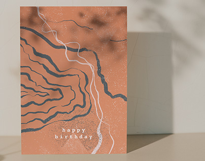 Abstract Birthday Cards The Earth