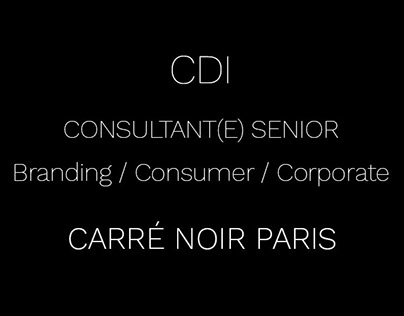 CDI - Architecte Design Retail Branding Senior