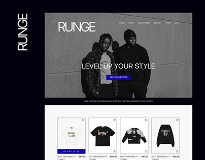 RUNGE | Homepage Re-design