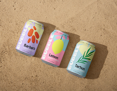 BUBBLE Soft Drinks | Packaging design | Дизайн упаковки