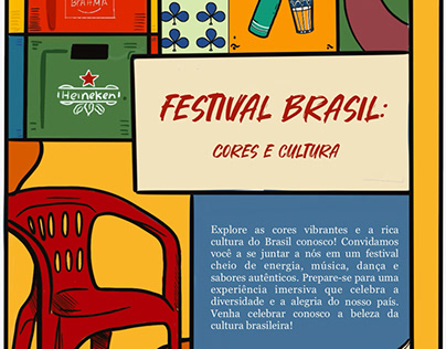 poster to promote a Brazilian festival