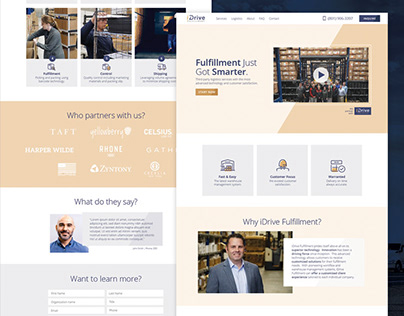 iDrive Fulfillment Website Redesign
