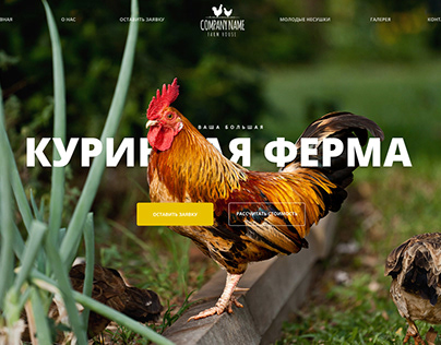 Banner design for chicken farm