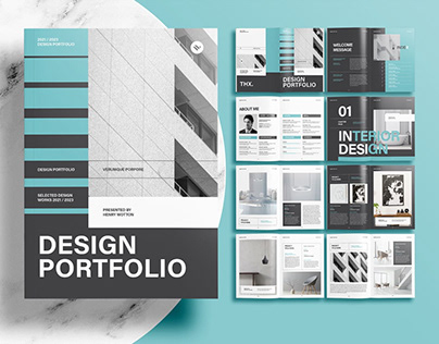 InDesign Template - Green Design Portfolio Free