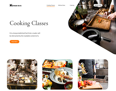 Cooking Classes Web UI/UX Design