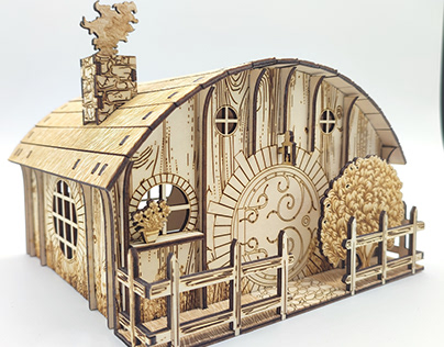 Hobbit House in wood