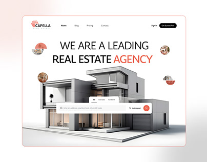 Real Estate | Landing page | Website UI Design