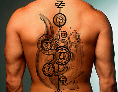 The 7 Chakras tattoo design