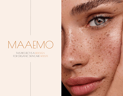 MAAEMO| A redesign for organic skincare website