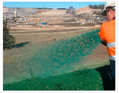 Hydroseeding creates safe landfill slopes.