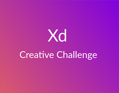 Adobe Xd Challenge