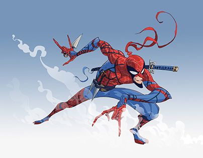 Spider-ninja, a reimagining of Spider-Man