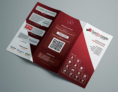 Print design - Trifold broshures for company solutions
