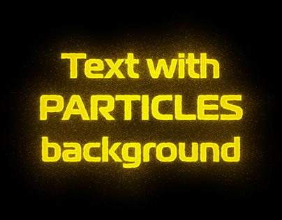 Text with Particles background