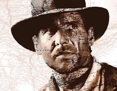 Indiana Jones Movie Poster Map Series