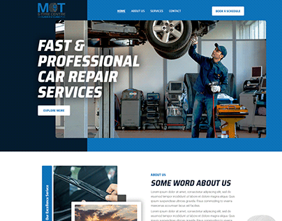 Car Repair Web Design